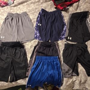 Under Armour Kids Shorts Set - Gray, Black, Blue